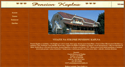 Desktop Screenshot of penzion-kaplna.sk