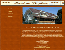 Tablet Screenshot of penzion-kaplna.sk